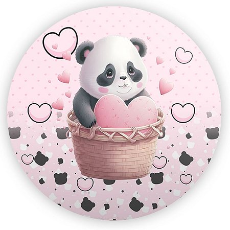 Painel Redondo - Panda - Sublimado 3D