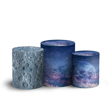 Capas Trio Cilindro Sublimado Vest Facil - Galáxia