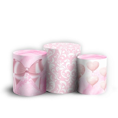 Capas Trio Cilindro Sublimado Vest Facil - Ursinha Bailarina