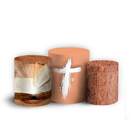 Capas Trio Cilindro Sublimado Vest Facil - Evangelico