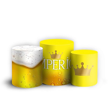 Capas Trio Cilindro Sublimado Vest Facil - Cerveja