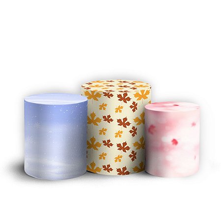 Capas Trio Cilindro Sublimado Vest Facil - Frozen