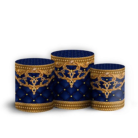 Capas Trio Cilindro Sublimado Vest Facil - Realeza