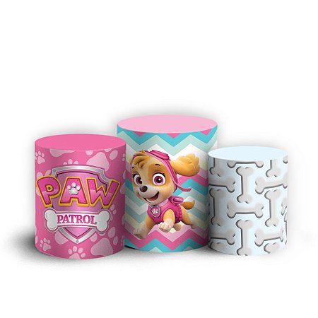 Capas Trio Cilindro Sublimado Vest Facil - Patrulha Canina