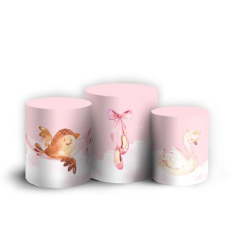 Capas Trio Cilindro Sublimado Vest Facil - Bailarina