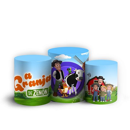 Capas Trio Cilindro Sublimado Vest Facil - A Fazenda do Zenon