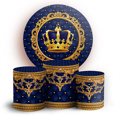 Capas Painel Redondo e Trio Cilindro Sublimado - Realeza