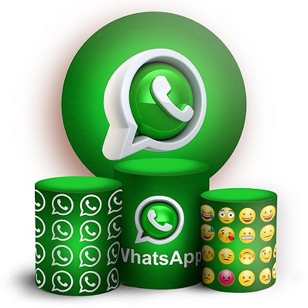 Capas Painel Redondo e Trio Cilindro Sublimado - Whatsapp