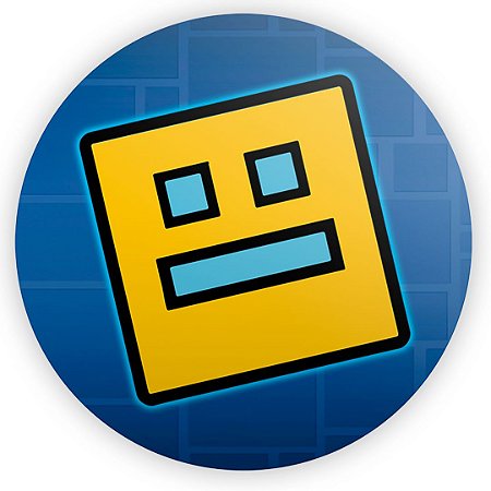 Capa Painel Redondo Sublimado - Geometry Dash