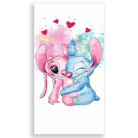 Capa Faixa Lateral Sublimado - Stitch E Angel