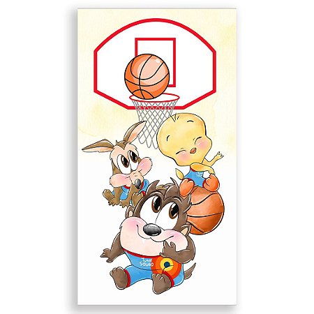 Capa Faixa Lateral Sublimado - Looney Tunes Basquete