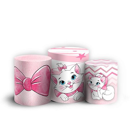 Capas Trio Cilindro Sublimado Vest Facil - Gatinha Marie