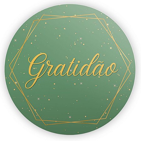 Capa Painel Redondo Sublimado - Gratidão