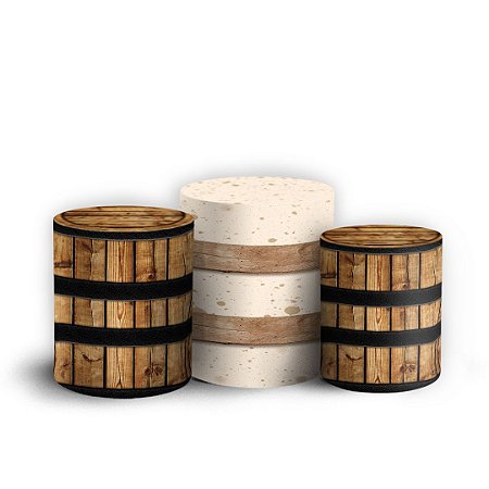 Capas Trio Cilindro Sublimado Vest Facil - Cavalos