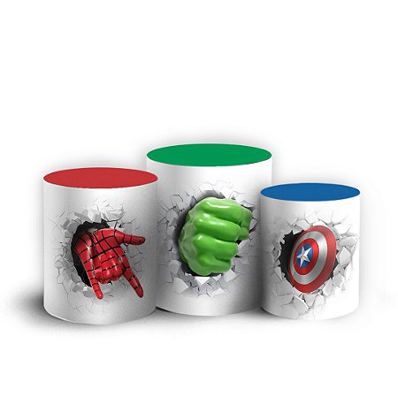 Capas Trio Cilindro Sublimado Vest Facil - Herois