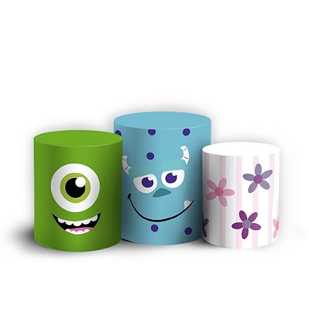 Capas Trio Cilindro Sublimado Vest Facil - Boo Monstros SA