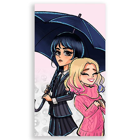 Capa Faixa Lateral Sublimado - Wandinha