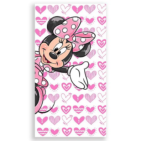 Capa Faixa Lateral Sublimado - Minnie Rosa