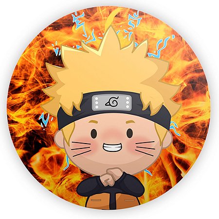 Capa Painel Redondo Sublimado - Naruto