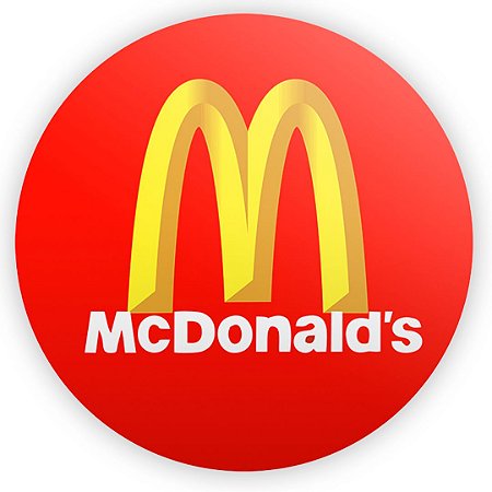 Capa Painel Redondo Sublimado - McDonald's