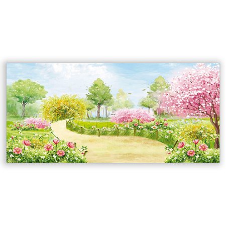 Capa Painel Retangular Sublimado - Jardim