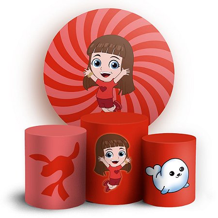 Capas Painel Redondo e Trio Cilindro Sublimado - Luccas Neto