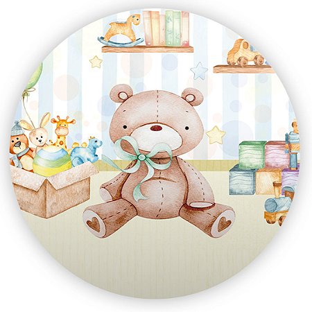 Capa Painel Redondo Sublimado - Brinquedos