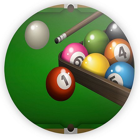 Capa Painel Redondo Sublimado - Sinuca