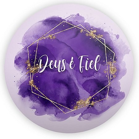 Capa Painel Redondo Sublimado - Deus