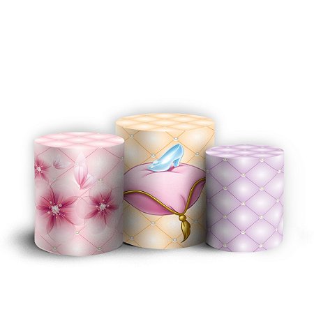 Capas Trio Cilindro Sublimado Vest Facil - Princesas