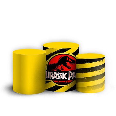 Capas Trio Cilindro Sublimado Vest Facil - Dinossauro