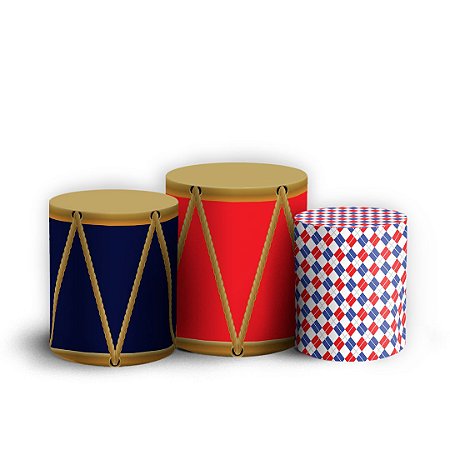 Capas Trio Cilindro Sublimado Vest Facil - Circo