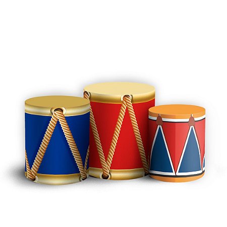 Capas Trio Cilindro Sublimado Vest Facil - Circo