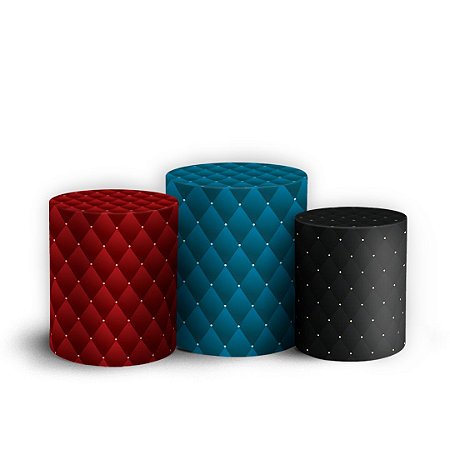 Capas Trio Cilindro Sublimado Vest Facil - Capitone