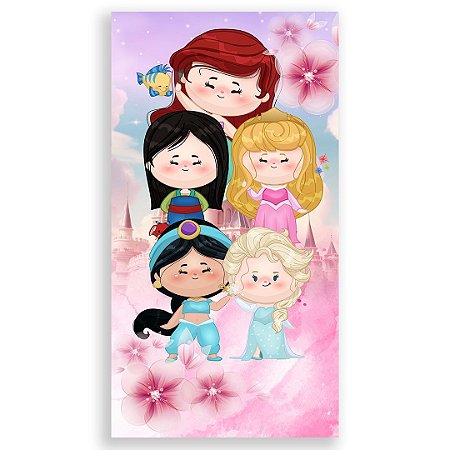 Capa Faixa Lateral Sublimado - Princesas