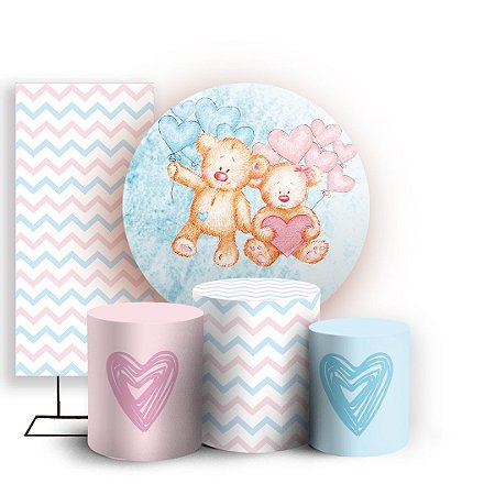 Capas Painel Redondo Trio Cilindro e Faixa Lateral Sublimado - Revelação