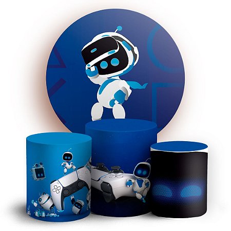 Capas Painel Redondo e Trio Cilindro Sublimado - Astro Bot