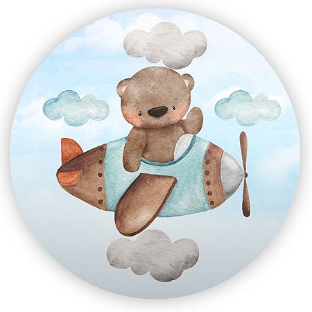 Capa Painel Redondo Sublimado - Ursinhos