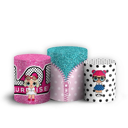 Capas Trio Cilindro Sublimado Vest Facil - Lol Surprise