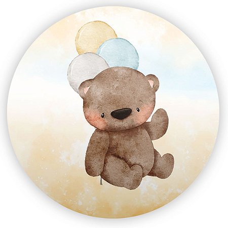 Capa Painel Redondo Sublimado - Ursinhos