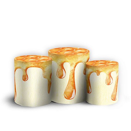 Capas Trio Cilindro Sublimado Vest Facil - Abelha