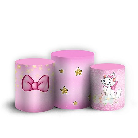 Capas Trio Cilindro Sublimado Vest Facil - Gata Marie