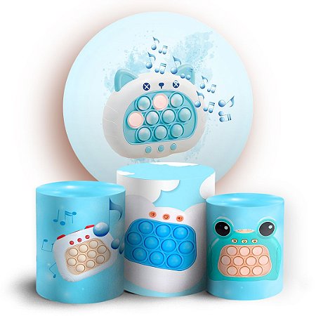 Capas Painel Redondo e Trio Cilindro Sublimado - Pop It Eletronico