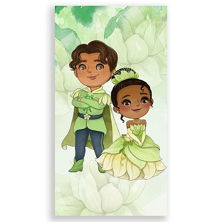 Capa Faixa Lateral Sublimado - Tiana Princesa e o Sapo