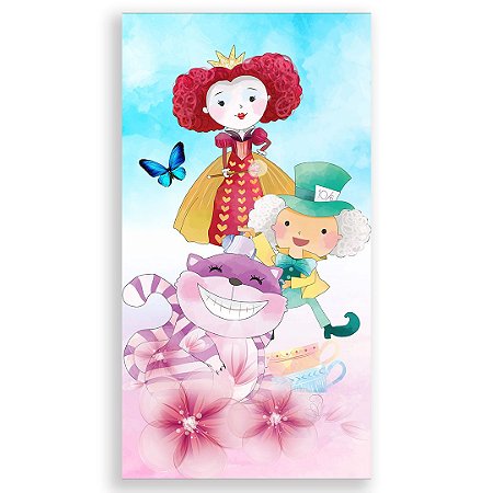 Capa Faixa Lateral Sublimado - Alice Pais das Maravilhas