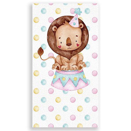 Capa Faixa Lateral Sublimado - Circo Rosa Aquarelado