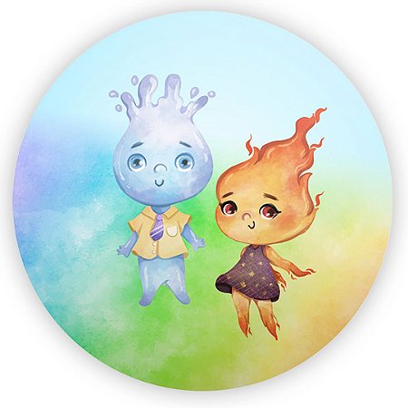 Capa Painel Redondo Sublimado - Elementos