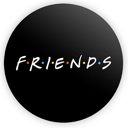 Capa Painel Redondo Sublimado - Friends