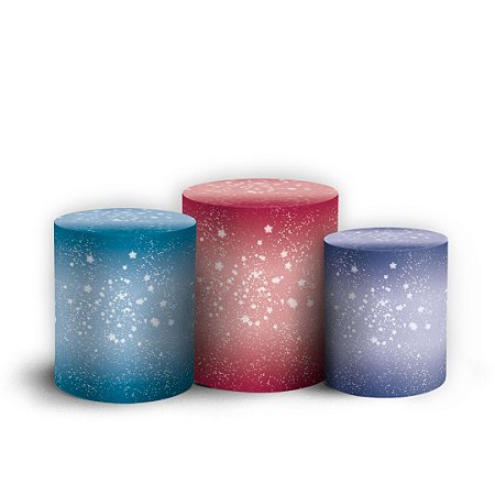 Capas Trio Cilindro Sublimado Vest Facil - Natal