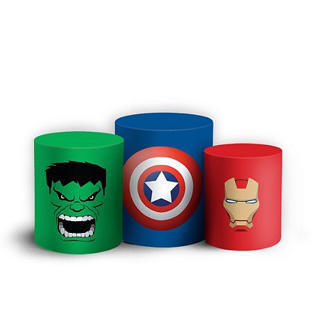 Capas Trio Cilindro Sublimado Vest Facil - Herois